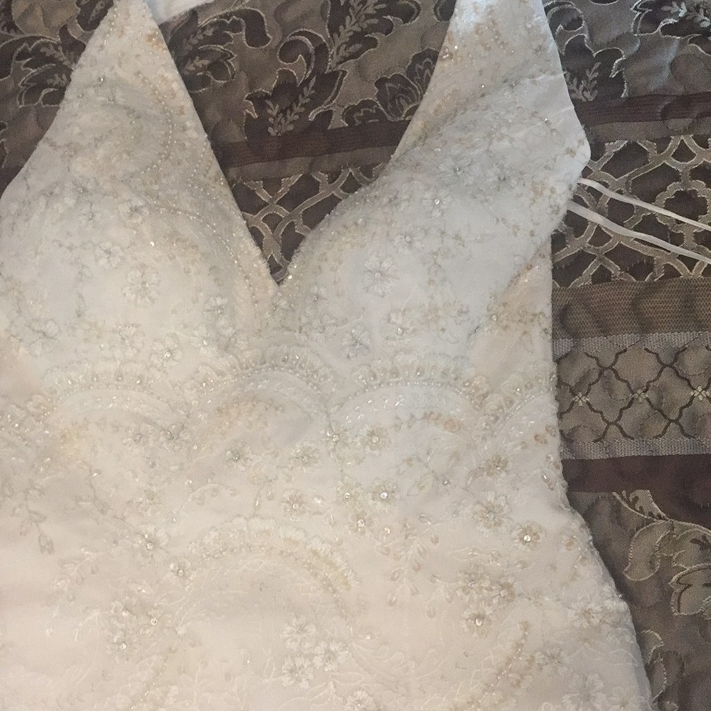 Beautiful brides dress ivory in color
